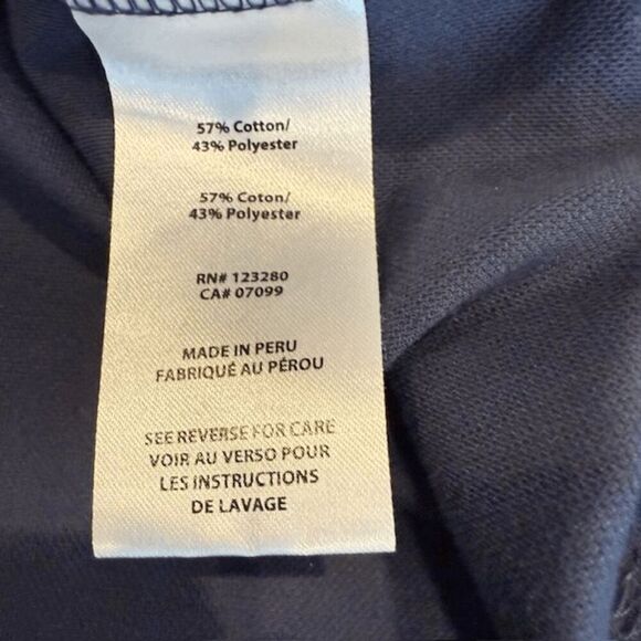 Travis Mathew Sunset Blocked Polo Riviera Heather Blue Nights Size Large - Picture 6 of 10